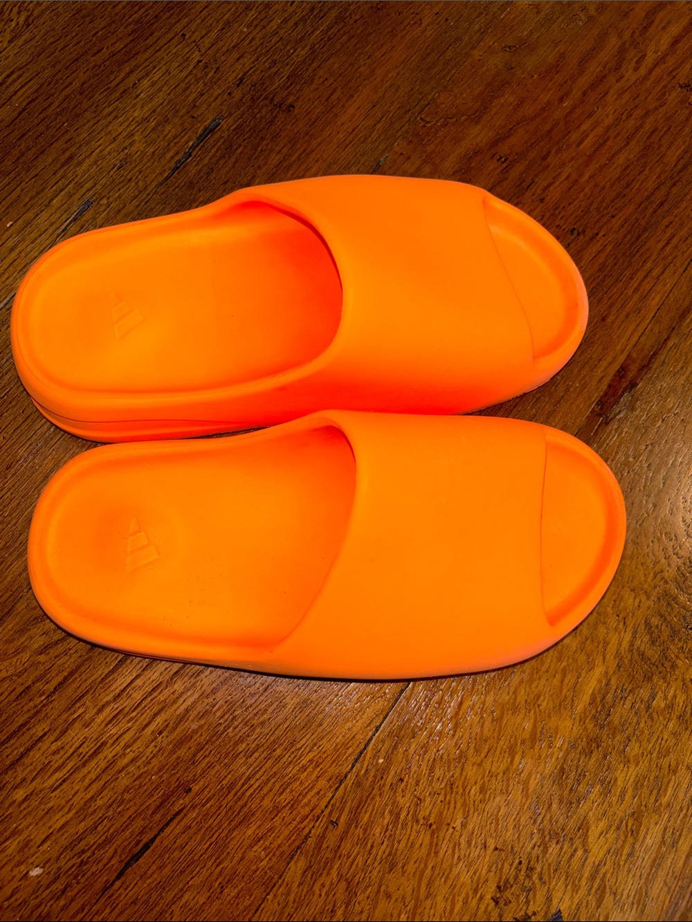 Yeezy adidas Kids Neon Orange Slide Sandals